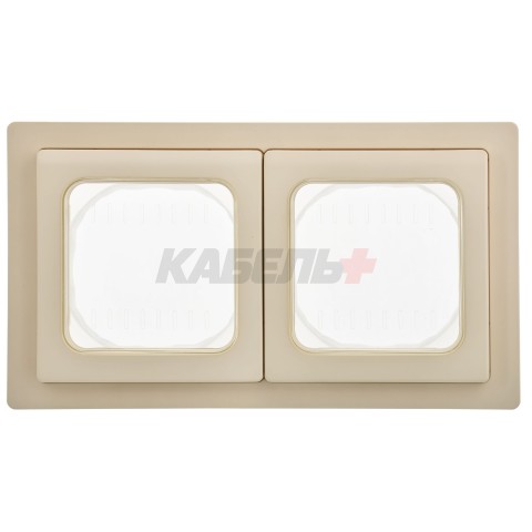 FLITE Рамка 2-местная IP55 Рпро-2-55-ФлСл сливочный IEK