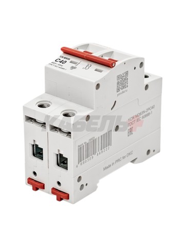 Автоматический выключатель YON max типа MD63N, 6кА, 2 полюса, хар-ка C, 40А DKC