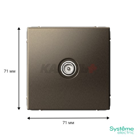 ARTGALLERY TV РОЗЕТКА оконечная 1DB, механизм, МОККО