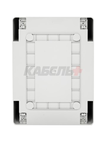 Пластиковый корпус 400х300х170 (ВхШхГ) серая дверь, с монтажной платой, Design Pro Series IP67