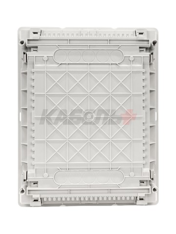 U24FP IT, Щит встраиваемый мультимедийный, 2 ряда, прозрач. дверца, IP30