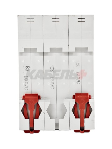 Автоматический выключатель YON max типа MD63N, 6кА, 3 полюса, хар-ка C, 10А DKC