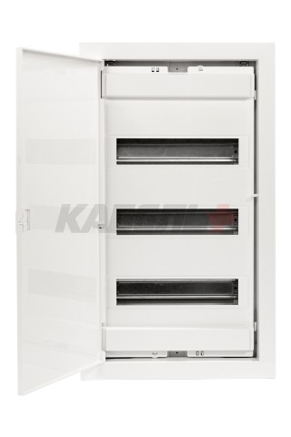 U36FPW, Щит встраиваемый, 3 ряда, 36+6 мод., белая дверца, IP40