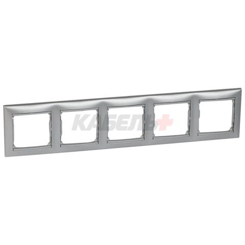 VALENA Рамка 5-местная алюминий