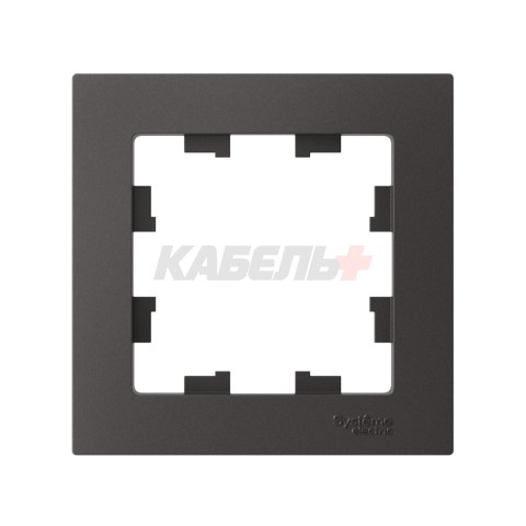ATLASDESIGN 1-постовая РАМКА, БАЗАЛЬТ