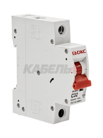 Автоматический выключатель YON max типа MD63S, 4,5кА, 1 полюс, хар-ка C, 32А DKC