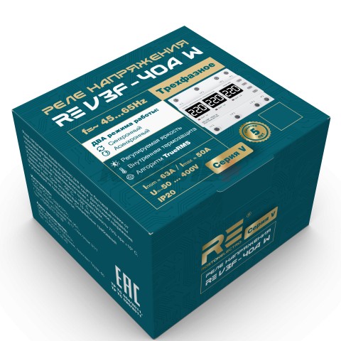 Реле напряжения RE V3F-40A W