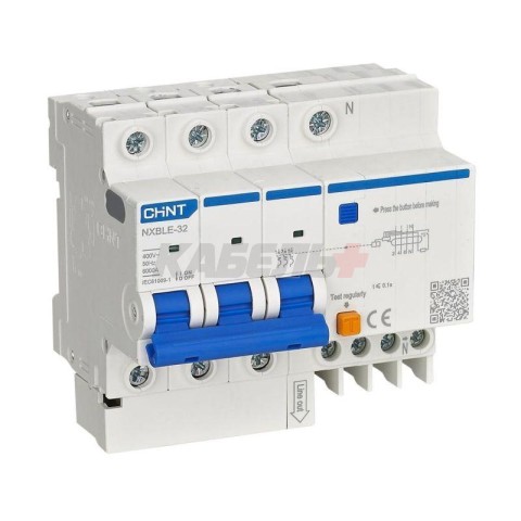 Дифавтомат NXBLE-32 3P+N C25 30mA тип AC 6kA (R)