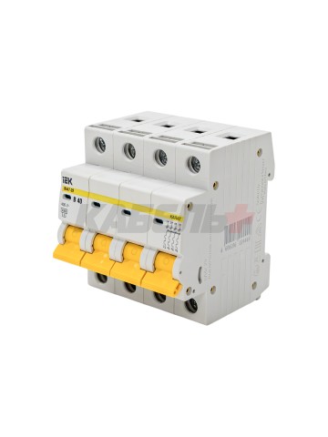 KARAT Автоматический выключатель ВА47-29 4P B 40А 4,5кА IEK