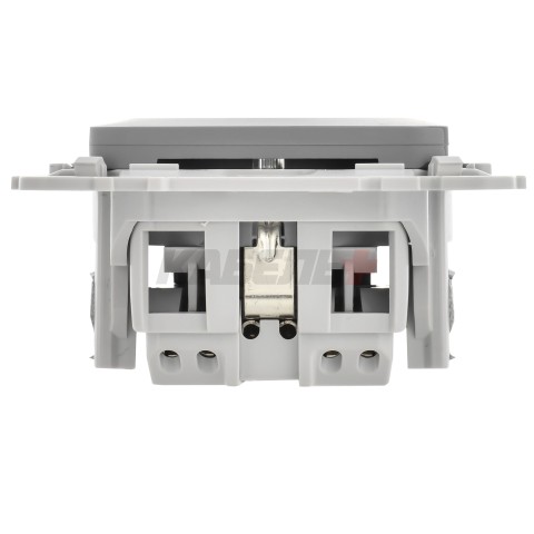 FLITE Розетка с заземлением с защитными шторками безвинтовое крепление 16А РСш11-1-ФлС серый IEK