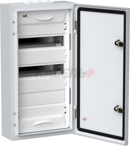 TITAN 5 Корпус металлический ЩРн-36 (1х36) 585х310х140мм IP54 белый (одна дверь) IEK