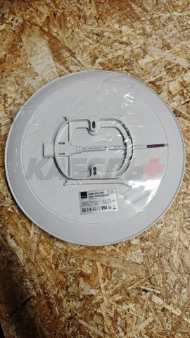 18-143 Светильник светодиодный накладной, SPA, 20Вт, 230В/50Гц, 1600лм, 4000К, IP54, ø250х30мм, круг, серебро, полипропилен, монтажная платформа в комплекте