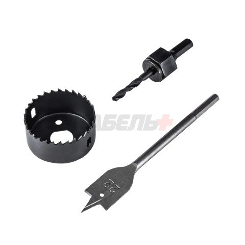 Набор для установки врезных замков, 22 мм/54 мм (перовое сверло/кольцевая пила) KRANZ