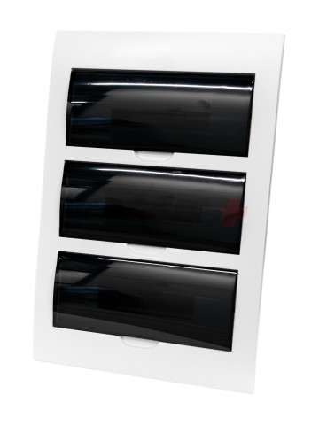 Корпус пластиковый ЩРВ-П-36 черн. прозр. дверь IP41 GENERICA