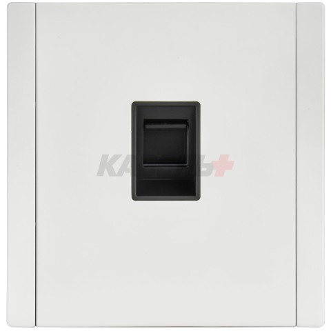 FORTE&PIANO Розетка компьютерная RJ45 кат.5E FP232M металл белый IEK