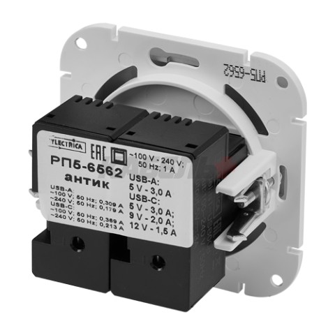 Розетка РП5-6561 титан