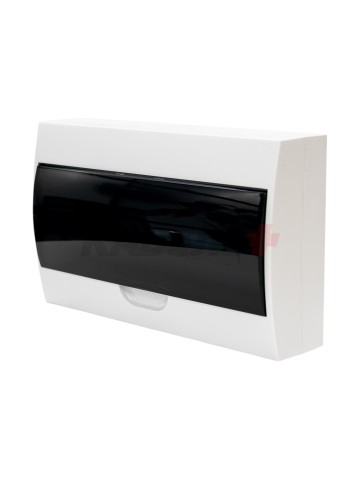 Корпус пластиковый ЩРН-П-18 черн. прозр. дверь IP41 GENERICA