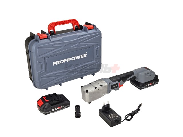 Аккумуляторный угловой гайковерт бесщеточный E0127 ProfiPower CNDTW-18B (Li-ion-2шт, 2.0Ач, 400Нм, З/У, в коробке)