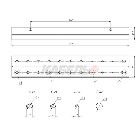 Держатель-органайзер для отверток двухуровневый, настенный, черный REXANT