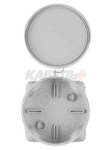 Распаячная коробка ОП D85х40мм, крышка, IP54, 4вх.  инд. штрихкод TDM