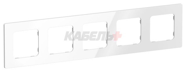 FLITE Рамка 5-местная РУ-5-К-ФлБ белый IEK