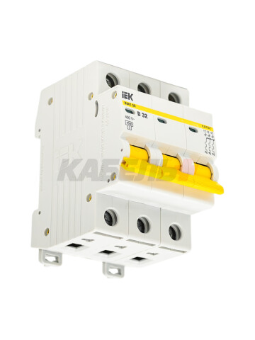 KARAT Автоматический выключатель ВА47-29 3P D 32А 4,5кА IEK