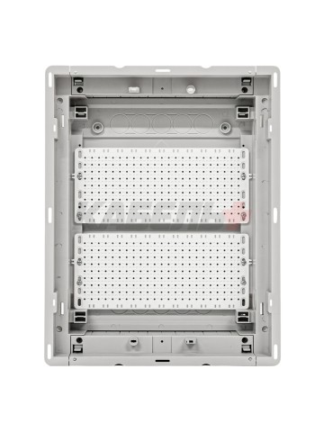 U24FPW IT PL, Щит встраиваемый мультимедийный, 2 ряда, белая дверца, IP30