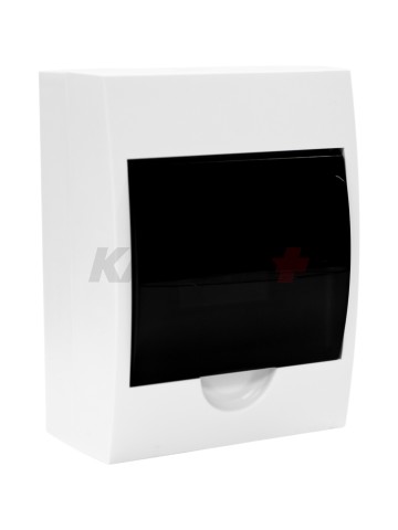 Корпус пластиковый ЩРН-П-6 черн. прозр. дверь IP41 GENERICA