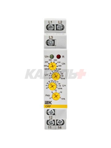 Реле контроля фаз ORF-06 трехфазное 220-460В AC IEK