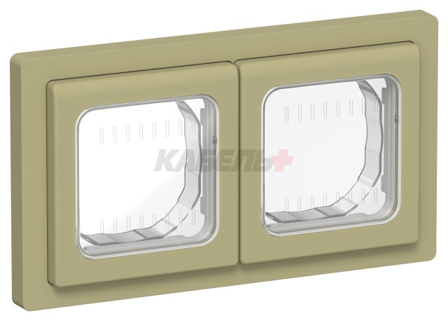 FLITE Рамка 2-местная IP55 Рпро-2-55-ФлО оливковый IEK