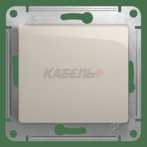 Переключатель перекрестный 1-клавишный Schneider Electric Glossa GSL000971 Молочный