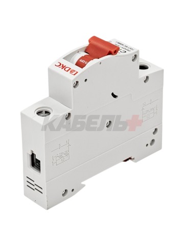 Автоматический выключатель YON max типа MD63S, 4,5кА, 1 полюс, хар-ка C, 16А DKC