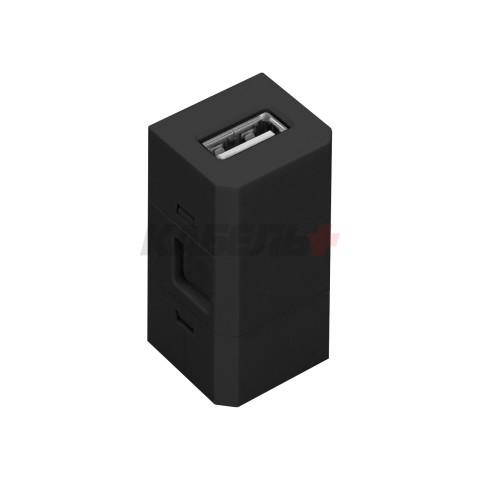 Розетка сменная модульная USB, для блока OR-GM-9015/B, черный