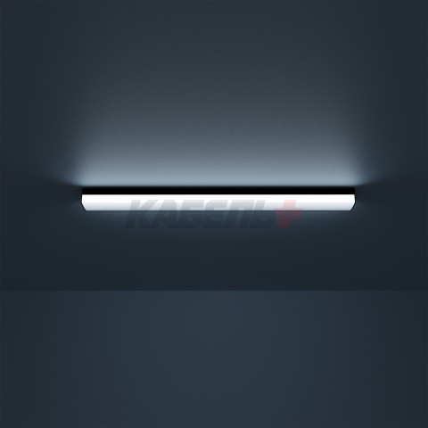 Св-к светодиодный матовый Gauss IP40 590x60x36мм 18W 1800Лм 4000K Shop Lighting черный 1/20