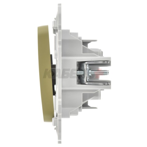 FLITE Выключатель 1-клавишный 10А ВС11-1-0-ФлО оливковый IEK