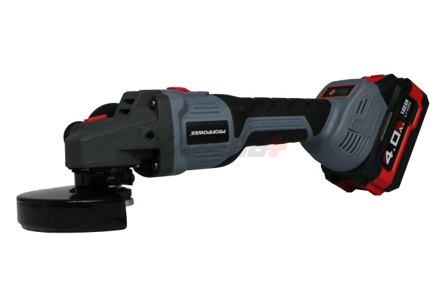 Аккумуляторная бесщеточная E0080 УШМ PROFIPOWER MKDGA-20V (20В, Li-ion-2шт, 4Ач, 125 мм, 0-9000 об/мин, З/У, кейс)