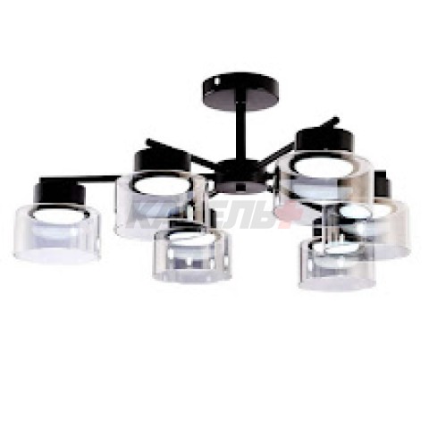 Светильник X-GX53 1074/6 чёрный