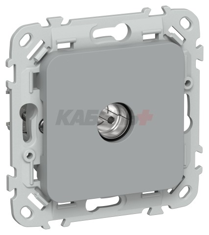 FLITE Розетка TV экранированная проходная тип M РТВм-1-1-2-ФлС серый IEK