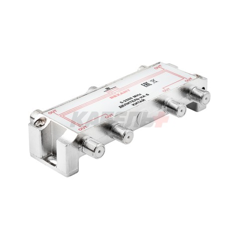 Делитель ТВх6 под F-разъем, 5-2500МГц СПУТНИК REXANT