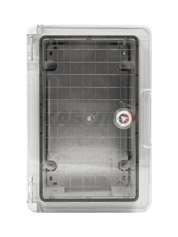 ПАНЕЛЬ ABS С ПЛАСТИКОВОЙ ПРОЗРАЧНОЙ КРЫШКОЙ 20X30X13