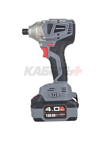 Аккумуляторный винтоверт беcщеточный импульсный ProfiPower MKDTD-18V (Li-ion-2шт, 4.0Ач, З/У speed, кейс)