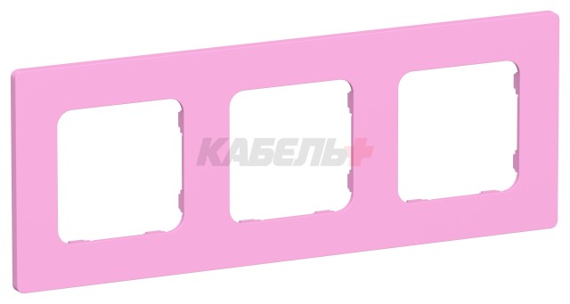 FLITE Рамка 3-местная РУ-3-К-ФлПр пурпурный IEK