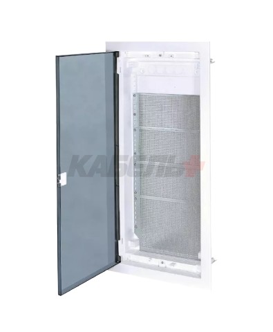 U48FP IT PL, Щит встраиваемый мультимедийный, 4 ряда, прозрач. дверца, IP30