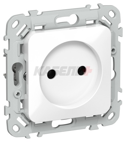 FLITE Розетка без заземления без защитных шторок 10А РС01-0-ФлБ белый IEK