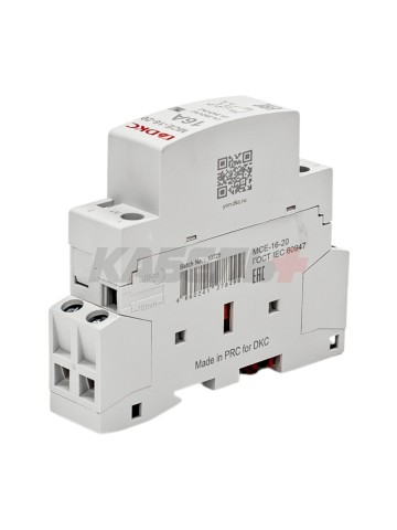 Контактор модульный YON max типа MCE, 2P, 16A, 240В, 2НО DKC