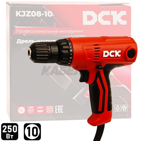 Дрель-шуруповерт сетевой KJZ08-10 DCK (KJZ08-10)