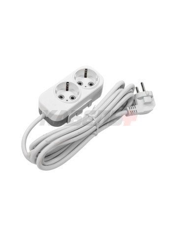 EL-BI,Myra,удлинитель 2гн3м с/з белый,527-010203-221