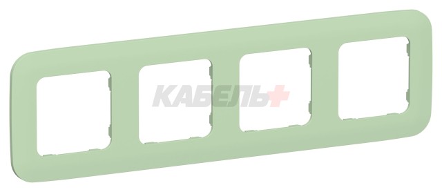 FLITE Рамка 4-местная РУ-4-А-ФлФ фисташковый IEK