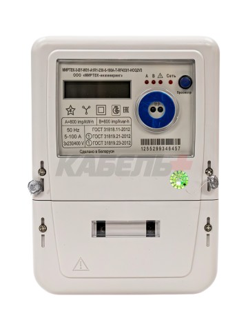 Счетчик трехфазный МИРТЕК-3-BY-W31-A1R1-230-5-100A-T-RF433/1-HOQ2V3