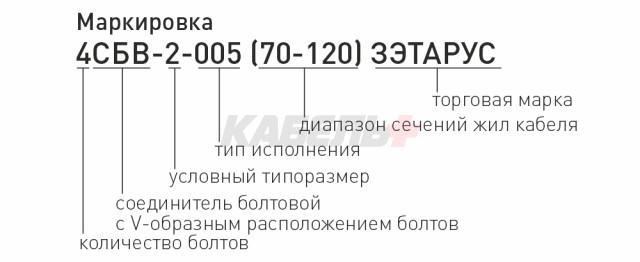 Соединитель болтовой 4СБВ-1-005 (25-50) ЗЭТАРУС